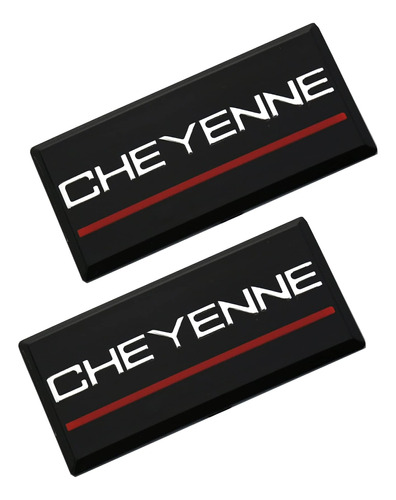 Ssdd 2 Emblemas De Cabina Cheyenne De Repuesto Para Placa De
