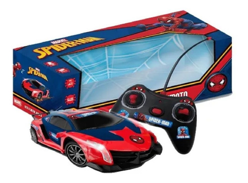Imagen 2 de 5 de Auto Deportivo Spiderman Rc Radio Control Hombre Araña