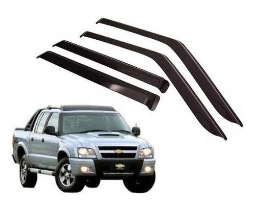 Deflectores Chevrolet S10 2005 2006 2007 2008 + Adhesivos