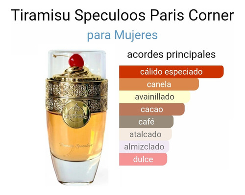 Perfume Tiramisu Speculoos 100ml Paris Corner
