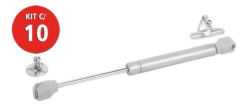 Kit de 10 pistones a gas 80n para puertas y muebles Beltools Cabinet