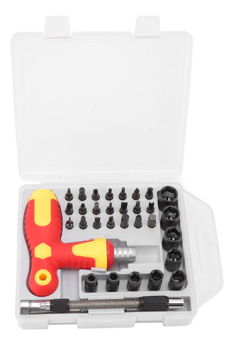 Juego De Destornilladores De Trinquete De Acero Cr V, Varill
