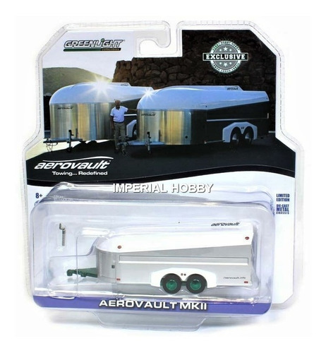 Aerovault Mkii Car Hauler Trailer Rued.verd- Greenlight 1/64
