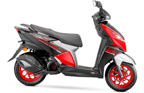 Imagen 4 de 25 de Moto Scooter Tvs Ntorq 125 Rojo Puesta En Calle Patentada !