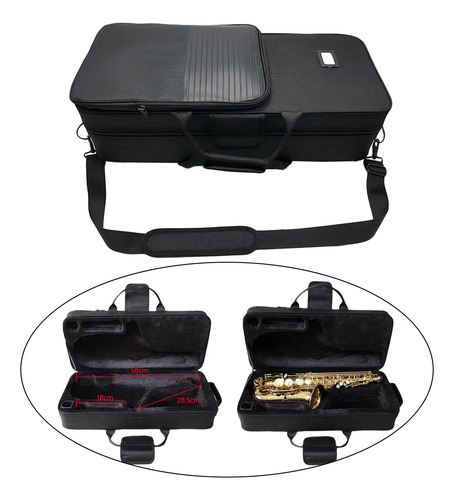 Capa De Saxofone Para Sax Alto, Bolsa De Bolso Externa,