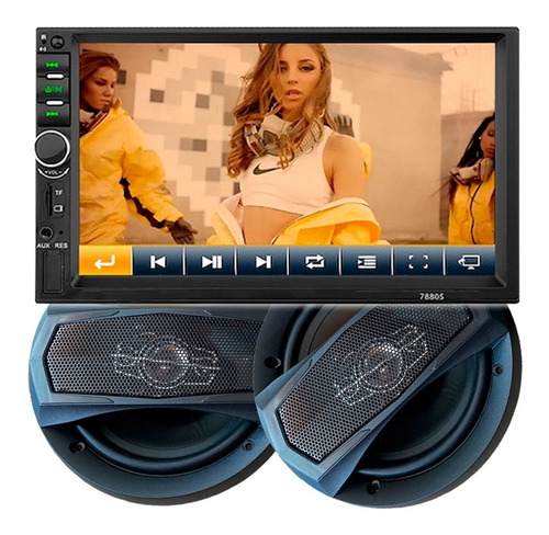 Combo Estéreo Pantalla Dvd 7880s + Parlantes 6 PuLG