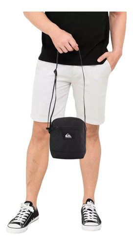 Shoulder Bag Quiksilver Magicall Negro Lona
