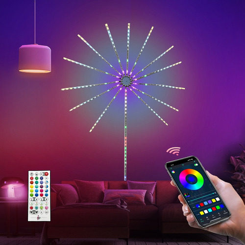 Tira De Luces Led De 5 V Con Luz De Fuegos Artificiales