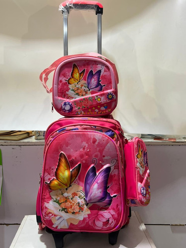 Mochila De Ruedas Desmontable Escolar Para Niños Y Niñas 