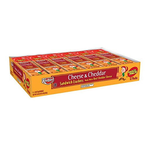 Queso Cheddar Keebler Y Sandwich Crackers, Una Sola Porción,