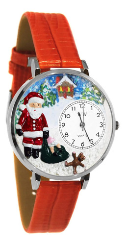 Whimsical Gifts Christmas Santa Claus 3d Watch | Gold