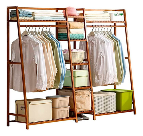 Ropero Shopmall Closet Ropero Armable 1.3mts De Bamboo