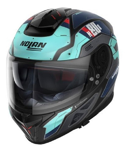 Casco Nolan N80-8 Star Cream 37 Flat Black Integral Lentes