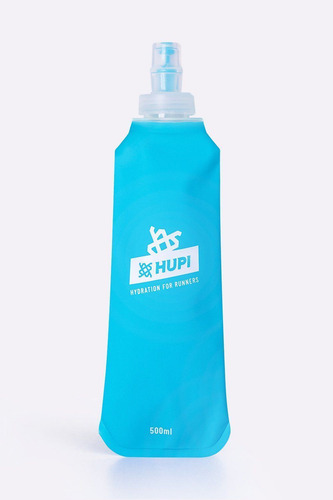 Garrafa Dobrável Soft Flask Hupi 500ml - Boca Pequena Run Azul-claro