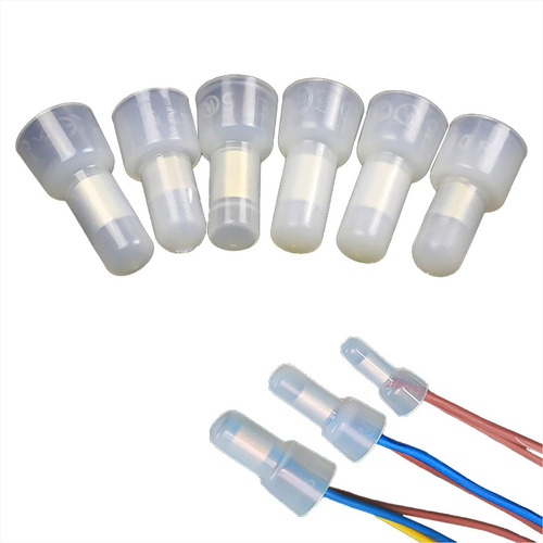 120 Conector Crimpable Para Unir Puntas De Cables Eléctricos