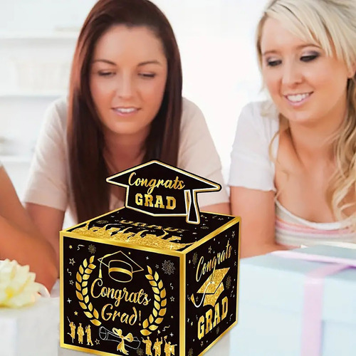 Caja De Regalo Con Dinero Para De Graduación En 3d, E