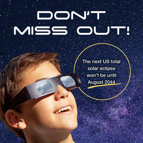 Gafas De Sol Para Eclipse Solar, Con Certificacion Ce E I...