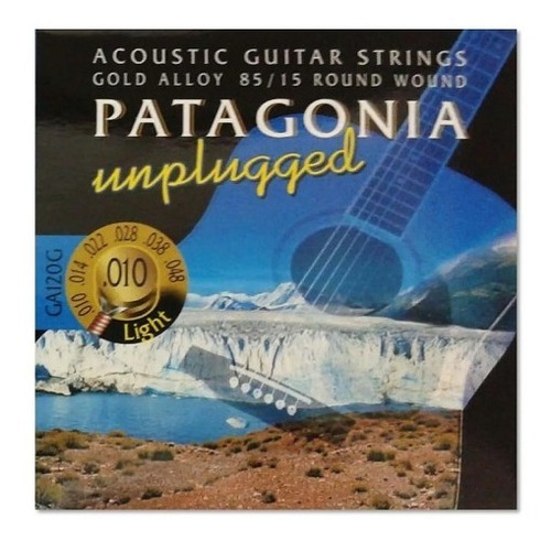 Encordado Guitarra Acústica Patagonia Unplugged 010 Ga120g