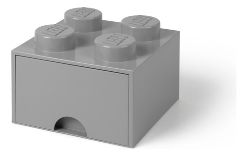 Lego Bloque Con Cajón Apilable Original Cajonera Stone Gray