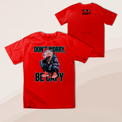 Playera Capibara 15 Cool Capy Dont Worry Be Capi Infantil