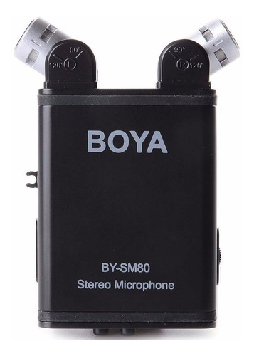 Micrófono Stereo Para Camara Y Videocamara By-sm80 Boya