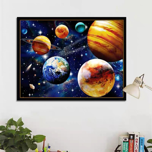 F Pintura Diamante 5d Diy 40x30 Universo Espacial Pb038