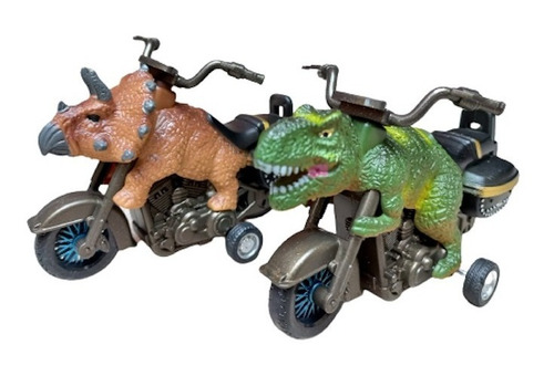Imagen 5 de 9 de Moto Dinosaurio Rex Triceratops Auto Dino Juguete Niño