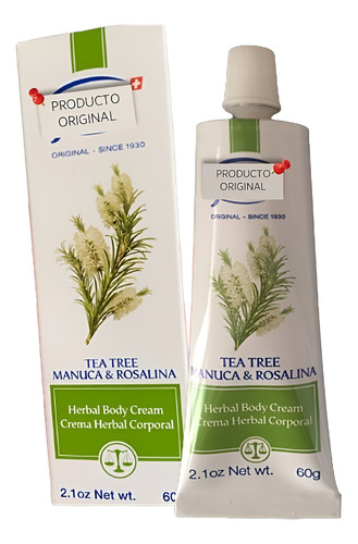 Crema De Tea Tree Con Manuca Y Rosalina Just Swiss Árbol De Té