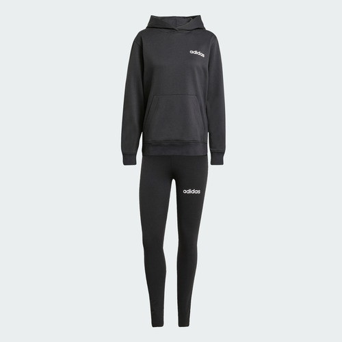 Conjunto Deportivo Adidas Casual Leisure Mujer Negro Jx0474