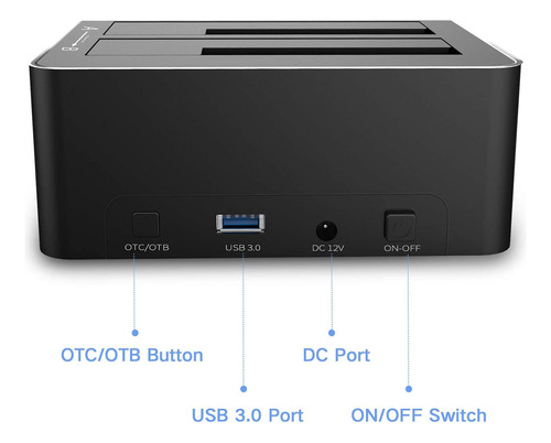Estacion De Acoplamiento Disco Duro, Ssd Sata Hdd 2.5 Y 3.5