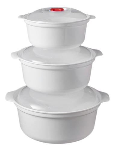 3 Piezas De Cuencos Para Microondas Con Tapas, Cuencos Para