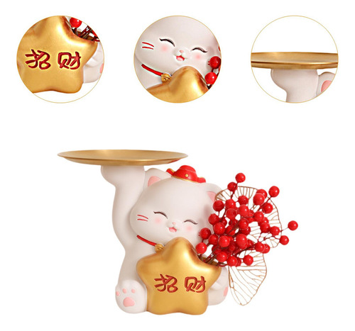 Bandeja De Almacenamiento Con Forma De Gato, Regalo, Soporte