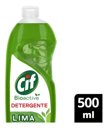 Detergente Bio Active Lima Cif 500 Ml
