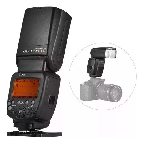 Flash Yongnuo Yn 600 Ex Rt Il + Carregador C/ 4 Pilhas