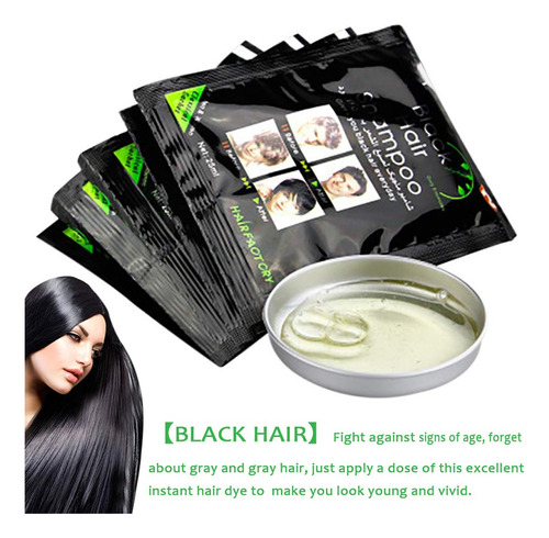 Cutelove Tinte Para El Cabello Negro  Champú De Color Negro