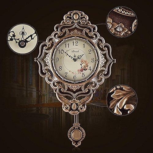 Aero Caracol Reloj De Pared Retro Europeo De Metal Para Saló