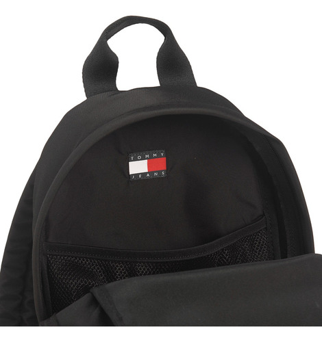 Tommy Hilfiger Mochila Para Mujer Aw0aw16963 Color Black Diseño De La Tela Lisa