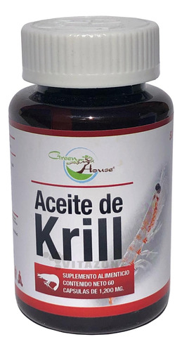 Aceite De Krill 60 Cápsulas De 1.2 Grs Green House