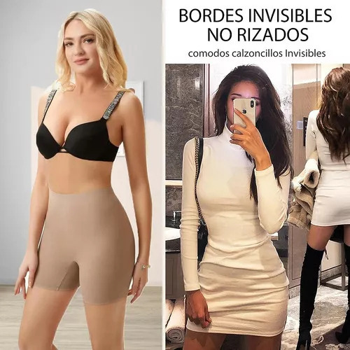 Q Paquete 3 Boxer Tipo Shorts Invisible Boxer Mujer