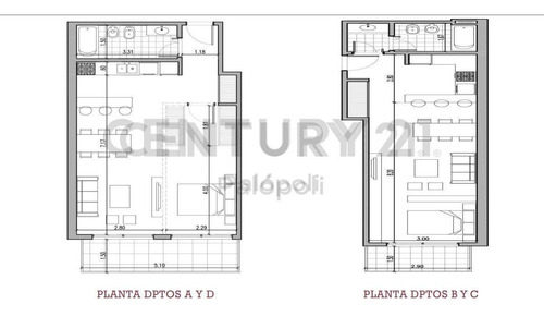 Venta Monoambiente De 48 M2, De Calidad, En Floresta. Entrega Diciembre 2020