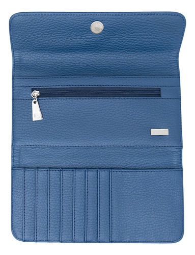 Cartera Bolsillo Sda Pineda Covalin Diseño Mi Ciudad A Color Color Azul Acero
