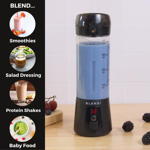 Licuadora Portátil Recargable 500 Ml, 70 W, Compacta Y Sin B