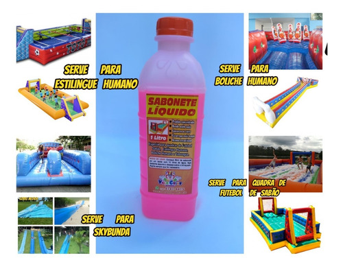 Imagem 1 de 10 de Quadra De Fut.sabão Kit C/4lts De Sabonete Liquido Especial