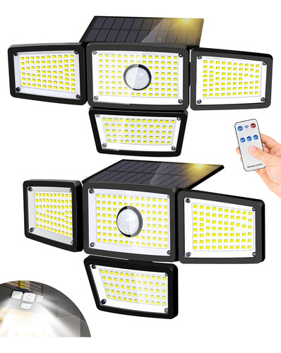 Lámpara Solar Con Sensor De Movimiento 3000 Lm Ip65