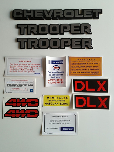 Chevrolet Trooper Calcomanias