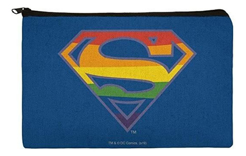 Superman Logo Escudo Del Arco Iris Pluma Del Lápiz Organizad