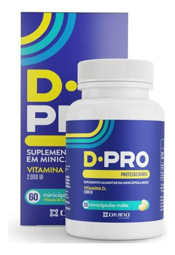 Vitamínico D-pro Vitamina D 2000ui 60 Minicaps Divina Pharma