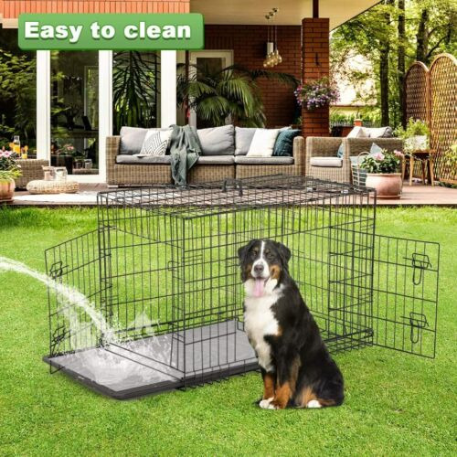 48 Extra Large Dog Crate Kennel Folding Pet Cage Kennel Nnk