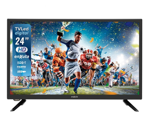 Tv Led Enxuta 24 Pulgadas Digital Hd Ledenx1224d1k Bde 