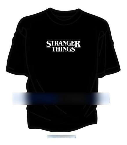 Imagen 2 de 2 de Remera De Stranger Things Logo- Diseños Unicos
